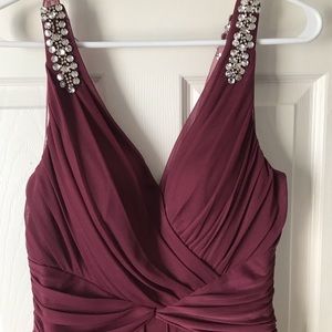 Wine David’s Bridal Dress Size 8